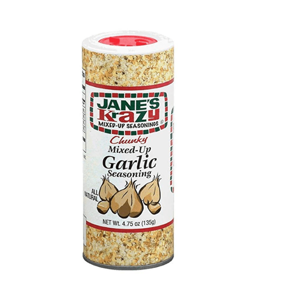 Jane's Krazy Chunky MixedUp Garlic Seasoning, 4.75 oz [Pack of 12