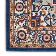 thumbnail image 3 of 2â€™ x 8â€™ Blue and Ruby Medallion Runner Rug, 3 of 6