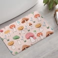 thumbnail image 2 of Red Mushroom Cartoon Light Pattern Bathroom Rugs Mat,Non Slip Microfiber Bathroom Rug,Rubber Backing,Soft Bathroom Mats for Bathroom Floor,Tub and Shower,17x27in(43x68cm), 2 of 5