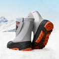 thumbnail image 3 of DREAM PAIRS Kids Snow Boots Boys & Girls Winter Waterproof Mid-Calf Outdoor Warm Shoes Black/Grey/Orange Camo Size 3, 3 of 6