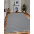 thumbnail image 1 of Glitzy Rugs UBSD00111H00X32A4 4 x 6 ft. Hand Woven Flat Weave Kilim Wool Solid Rectangle Area Rug, Light Silver, 1 of 1