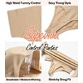 thumbnail image 4 of SHAPEVIVA Women High Waist Sexy Thong Panties Shapewear Tummy Control Cincher Girdle Slimmer Body Shaper Underwear, 4 of 7