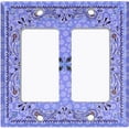 thumbnail image 6 of Metal Light Switch Plate Cover Purple Paisley Bandana Spotted Tile Pattern TIL082, 6 of 13