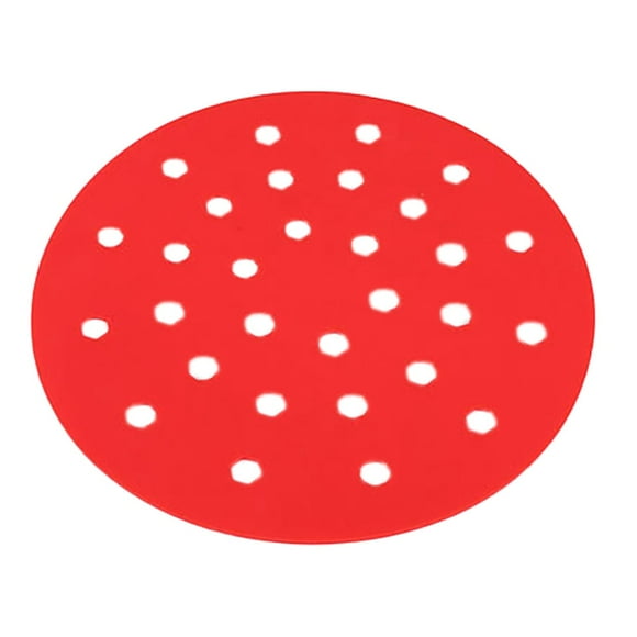 9 Inch Round Reusable Silicone Fryer Liners Non-Stick for Ninja Gourmia XL Fryer Accessories Red