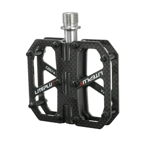 Pedal,Flat Pedals Carbon Fiber Mtb Pedals Road Fiber Ti Bike Pedals Resistant -slip Corrosion