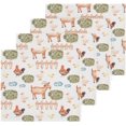 thumbnail image 2 of Farm Animals Wash Cloth Set of 6, 12 x 12 Inch Cotton Baby Washcloths Highly Absorbent and Soft Feel Fingertip Towels Face Towels for Bathroom, Gym, Spa Washcloth Gift, 2 of 7