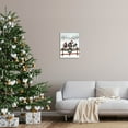 thumbnail image 2 of Holiday Cows Farmland Fence Holiday Graphic Art Gray Framed Art Print Wall Art, 2 of 8