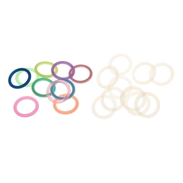 Adaptador de clips de soporte de chupete CUTICAT Anillos tóricos de silicona 20x 21 mm