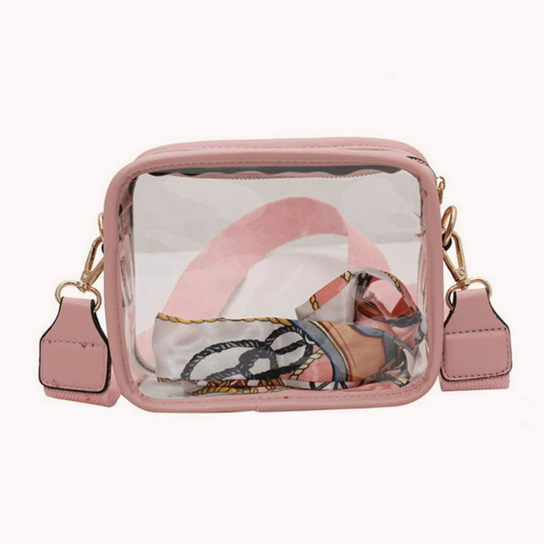 pink louis vuitton clear bag