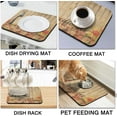 thumbnail image 6 of Coffee Bar Mat Accessories for Countertop Absorbent Hide Stain Rubber Backed Dish Drying Mats for Kitchen Counter Draining Pad Decor Gift Fit Under Coffee Maker Coffee Pot Espresso Machine (18x16in), 6 of 6