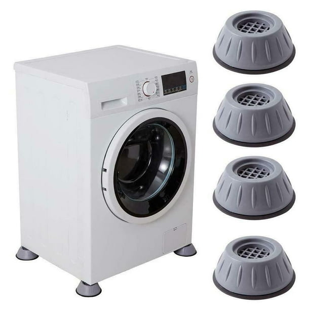 Almohadillas antivibración para lavadora, 4 Uds., a prueba de golpes y con amortiguación de ruido, lavadora, secadora, almohadillas antideslizantes con soporte antiescalones TUNC Sencillez