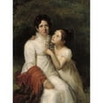 thumbnail image 2 of François Gérard 12x14 Gold Ornate Wood Frame and Double Matted Museum Art Print Titled - Portrait of Madame Bauquin Du Boulay and Her Niece Mademoiselle Bauquin De La Souche (1810 - 1815), 2 of 4