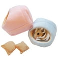 thumbnail image 1 of Cheers Slipper Forme Pet Hamster Écureuil Nid Doux Hiver Automne Chaud Maison Lit Fournitures, 1 of 7
