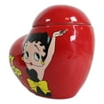 thumbnail image 4 of Vintage Red Heart Shaped Love Betty Boop Ceramic Cookie Jar Collectible Figurine, 4 of 8