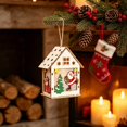 thumbnail image 2 of Zynviq White Roof Lighted Village House for Christmas Village and Tabletop Decor, 2 of 6