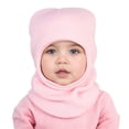 thumbnail image 2 of ievspot Children Winter Hat with Integrated Scarf Yarn Knitted Cap Ear Protection Windproof Warm Headwear for 1-8 Years Old Kids, 2 of 8
