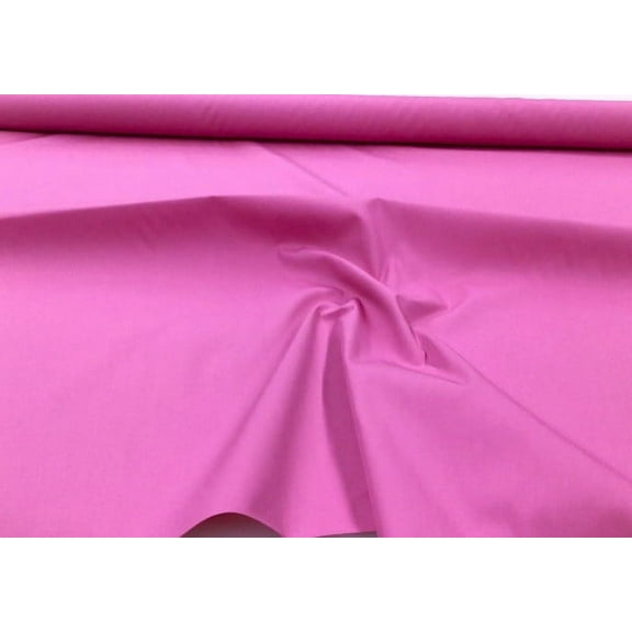 Cotton Polyester 62 inch Apparel Fabric Solid Rose Pink RR48