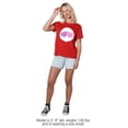 thumbnail image 3 of Care Bears Always There Bear Belly Women's Loose T-Shirt, Red, Large, 3 of 3