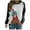 Black, variant on Fesfesfes Women's Long Sleeve Tops Chicken with Bandana Printed Raglan Long Sleeve Blouse Tops Shirt