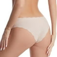 thumbnail image 5 of Sunvit-Panties Juniors Seamless Bikini Panties Beige Size M - Breathable Nylon Spandex, No Panty Lines, Scalloped Edge, All-Day Comfort for Daily Wear, 5 of 8