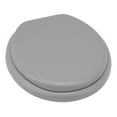 thumbnail image 6 of Ginsey Round Soft Cushion Toilet Seat, Gray, 6 of 10