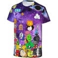 thumbnail image 5 of Boys Girls Battle for Dream Island Bfdi 3D Graphic T-Shirts Short Sleeve Tees Shirt for Kids, 5 of 7