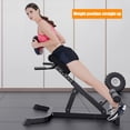 thumbnail image 6 of Gonipol Roman Chair ,Foldable Hyperextension Roman Chair w/Back Extension, Home Gym Sit Up Bench for Glute & Ab Workouts, Optional Adjustment Incline & Multi-Function Heavy-Duty Exercise Equipment, 6 of 7
