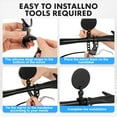 thumbnail image 3 of 2pc View Mirror 360° Adjustable Bicycle Handlebar Rearview Mirror, 3 of 7
