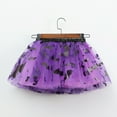 thumbnail image 4 of Spazoro Toddler Girls Tutu Dance Skirts, Halloween Mesh Leisure A-Line Skirts for Child Girls Purple Size 6-8 T, 4 of 4