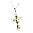 thumbnail image 2 of Men Necklace Corss Pendant Retro Individual Style Polished Alloy Club Party Neck Jewelry Valentines Day Fathers Day Gift for Men Husband Cross Jewelry, 2 of 8