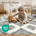 thumbnail image 4 of ODIKA 2'x3' Washable Doormat Non-Slip, Low Pile Boho Zigzag Distressed Southwestern Minimalist Seagrass Herringbone Refined for Entryway, Kitchen, Laundry Room, 4 of 7