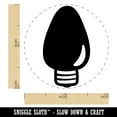 thumbnail image 2 of Christmas Light Bulb Self-Inking Rubber Stamp Ink Stamper - Brown Ink - Mini 1/2 Inch, 2 of 7