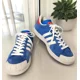 thumbnail image 1 of adidas Mens Skate Shoes SZ 10.5 Half Shells Suede Sneakers Low 78 Bluebird White, 1 of 6