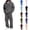 Black, variant on Mens Track Suits Long Sleeve Pullover 2 Piece Hoodie and Jogger Sweatpants, Drawstring Athletic Sweatsuit with Kangaroo Pockets for Running Travel Daily Wear