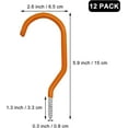 thumbnail image 2 of 12 Pcs Crochets de Rangement pour Vélo Orange Robustes Crochets Muraux pour Vélo Grands Crochets à Vis pour Mur, Plafond Assurant une Utilisation Durable, 2 of 5
