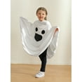 thumbnail image 6 of URMAGIC Toddler Baby Boys Girls Halloween Costume White Ghost Face Cloak Cape Party Cosplay Robe Ghost Costume 1-6T, 6 of 9