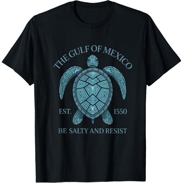 Gulf of Mexico Turtle Salty Resist Camiseta para hombre