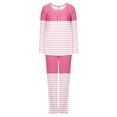 thumbnail image 5 of Tnhcen Women's 2 Pieces Lounge Sets Pajamas Set Striped Long Sleeve Tops and Pants Homewear S-3XL, 5 of 5