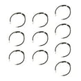thumbnail image 3 of 10 pulseras deslizantes ajustables de nailon, pulseras retorcidas (225 mm) - Metal amigable café argentino, 3 of 9