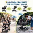 thumbnail image 6 of Roromall Side by Side Double Stroller for Twins, Adjustable Compact Folding Baby Travel Stroller with High Landscape Seat, Lightweight Canopy & Recline for Infant and Toddler, 6 of 7