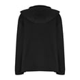 thumbnail image 4 of Inleife Winter Coats for Women Fashion Solid Pocket Zipper Jackets Long Sleeve Drawstring Casual Outwear Hooded Blouse, 4 of 5