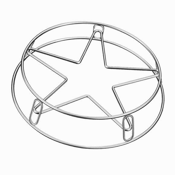Soporte para wok de alambre de acero inoxidable Anillos para wok Rejilla de vapor Anillos para utensilios de cocina A prueba de óxido Plata