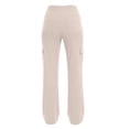 thumbnail image 6 of Iyufng Womens Leggings Slightly Flared Solid Color Yoga Pants Casual Fitness Pants with Pockets, 6 of 9