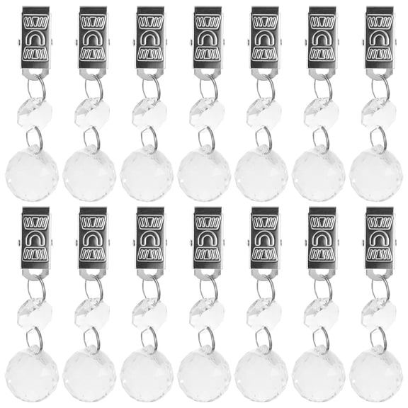 TABLZONE 12-Pack Clear Tablecloth Weights and Clips to Secure Table Covers and Stop Wind from Moving Outdoors