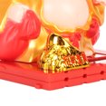 thumbnail image 4 of Suodoka Solar Buddha Figurine Maitreya Auto Hand Shaking Powered Durable ABS Statue for Home Car Office Decor Gold 3.0 inches / 7.6 cm Energy Saving Dashboard Ornament, 4 of 9