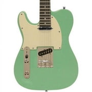 Sawtooth ET Series Left-Handed Electric Guitar, Surf Green with Aged White Pickguard