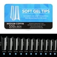 thumbnail image 6 of OOKWE 550Pcs Soft Gel Full Cover Nail Tips Fake Nails Press On Nails Artificial Nails, 6 of 19