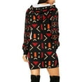 thumbnail image 3 of Hoodie MIni Dress/Bogolan Print (Size:XL;), 3 of 4