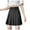 Black, variant on JGGSPWM Womens Elegant Pleated Mini Skirt Lace Trim Solid Color College Windproof A-line Skirts Black M