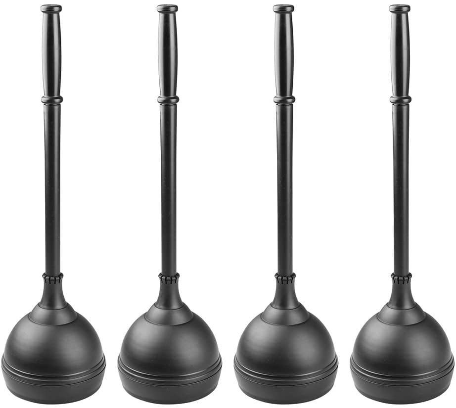 InterDesign 09724M4 Kent Toilet Plunger & Holder for Bathroom Storage